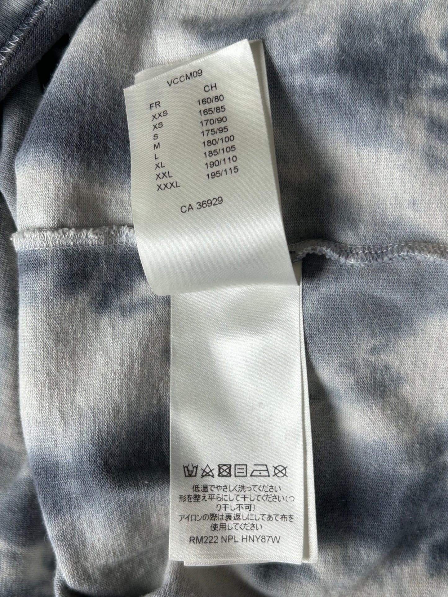 Louis Vuitton Grey & Orange Tie-Dye Graffiti T-Shirt