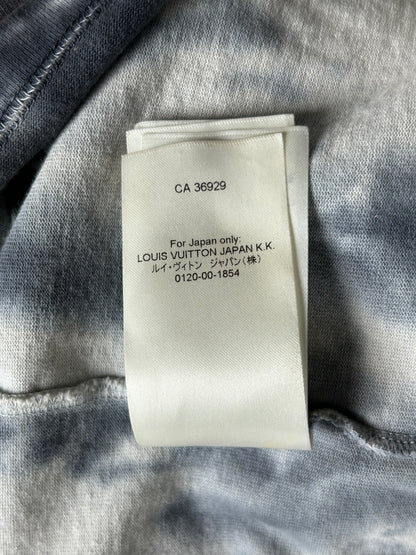 Louis Vuitton Grey & Orange Tie-Dye Graffiti T-Shirt
