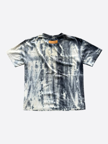 Louis Vuitton Grey & Orange Tie-Dye Graffiti T-Shirt