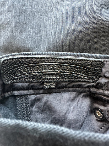 Chrome Hearts Black Herringbone Carpenter Pants