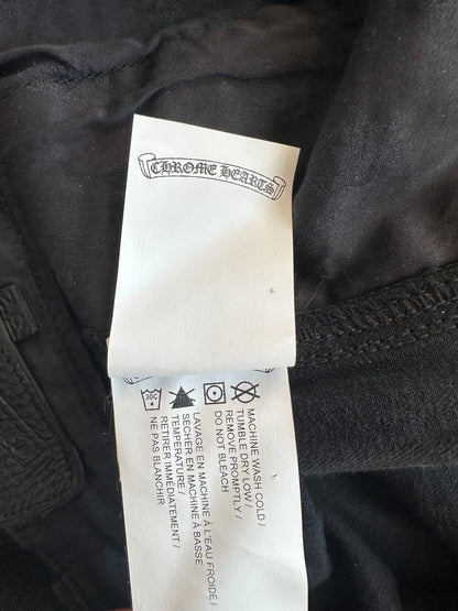 Chrome Hearts Black Herringbone Carpenter Pants