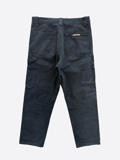 Chrome Hearts Black Herringbone Carpenter Pants
