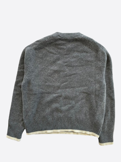 Dior Grey Atelier Wool Knitted Sweater