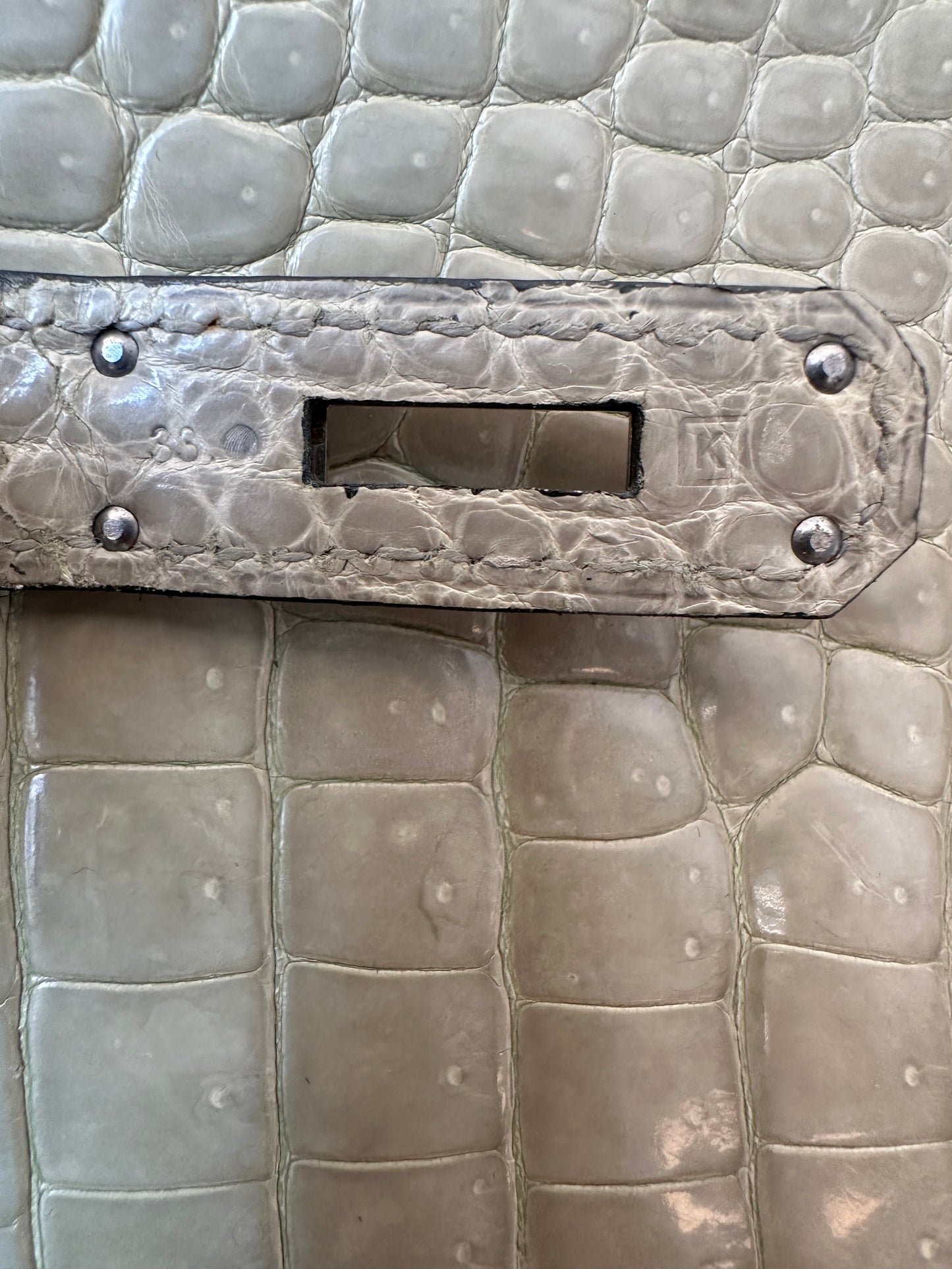 Hermes Beige Crocodile Birkin 30