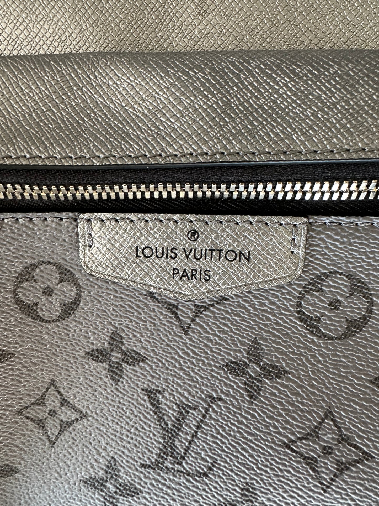 Louis Vuitton Gunmetal Silver Outdoor Messenger Bag