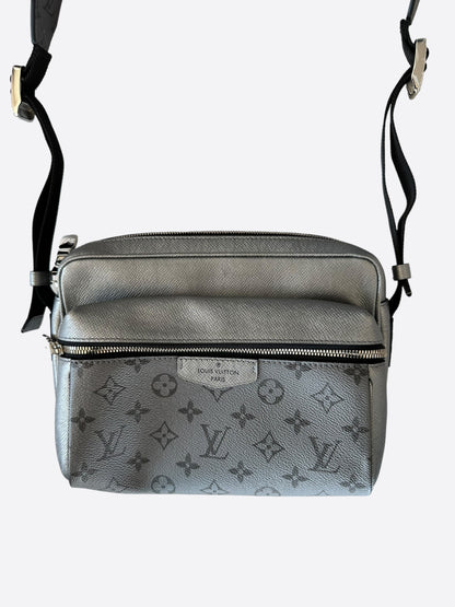 Louis Vuitton Gunmetal Silver Outdoor Messenger Bag