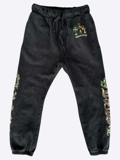 Chrome Hearts Black Camouflage Triple Cross Logo Sweatpants