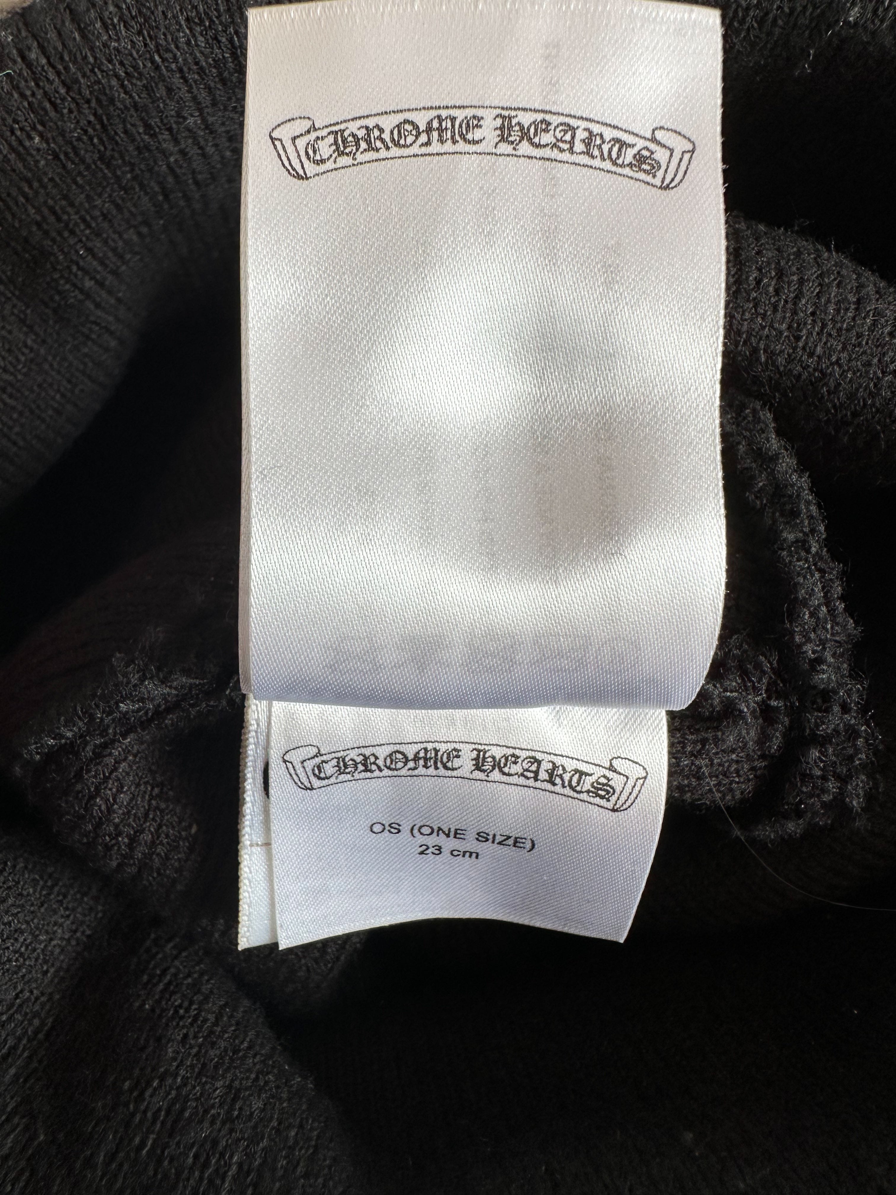 Chrome Hearts Matty Boy Black Chomper Beanie – Savonches