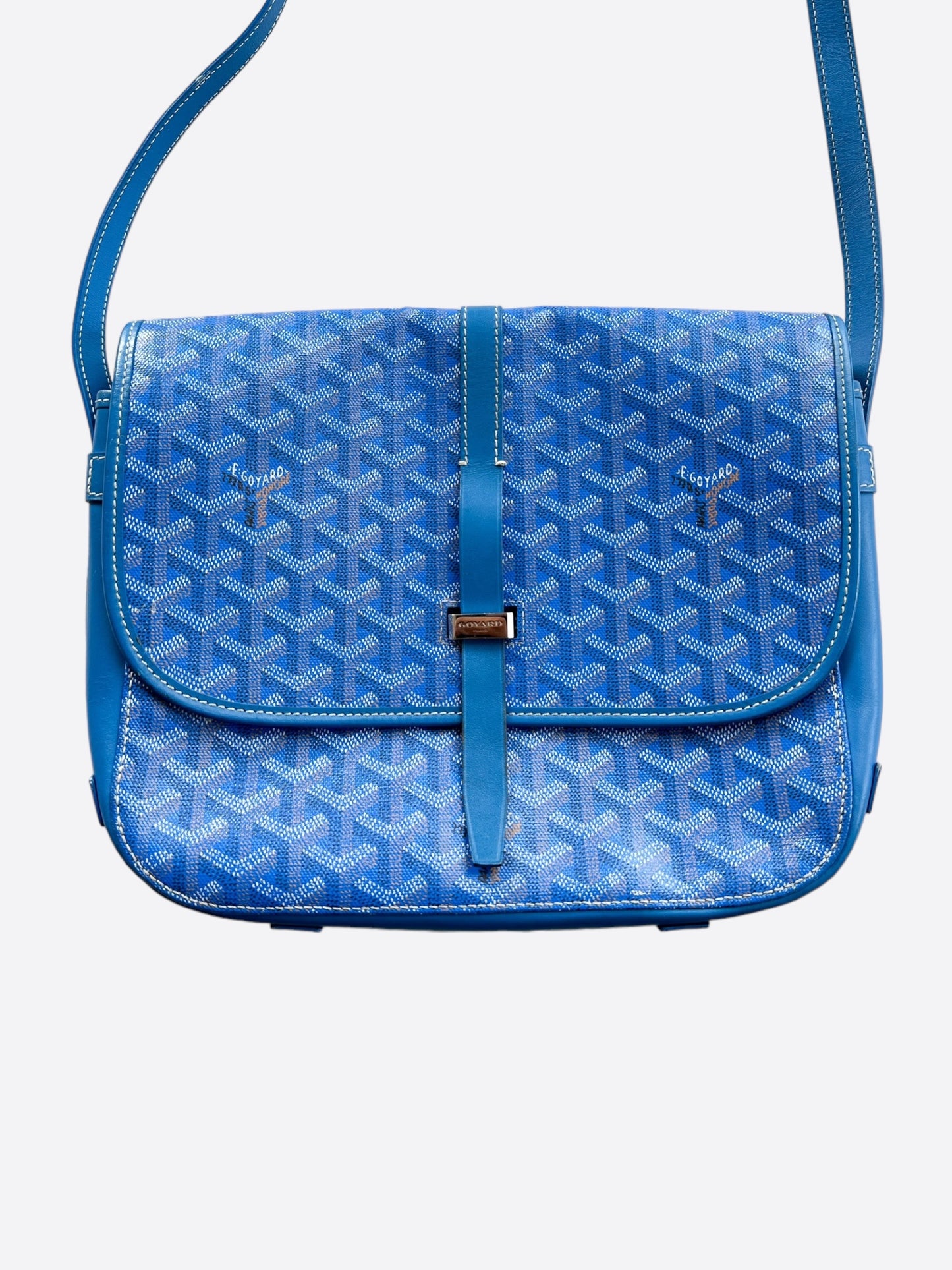 Goyard Sky Blue Belvedere MM