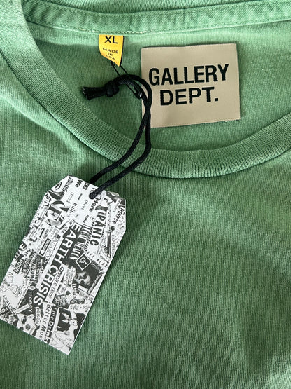Gallery Dept Vintage Green & Yellow Souvenir Logo T-Shirt