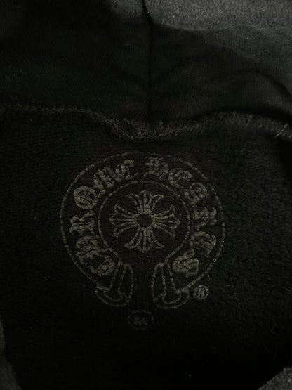 Chrome Hearts Black & White T-Bar Logo Hoodie
