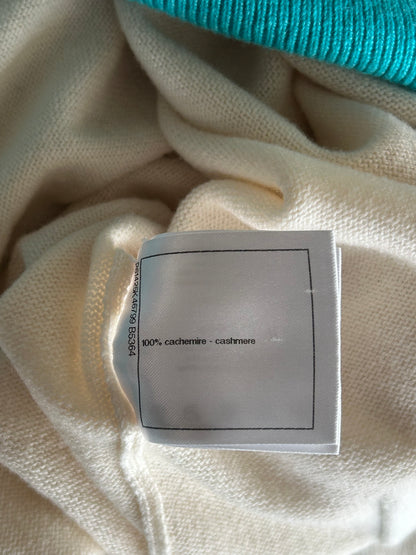 Chanel White & Turquoise La Pausa Women's Sweater