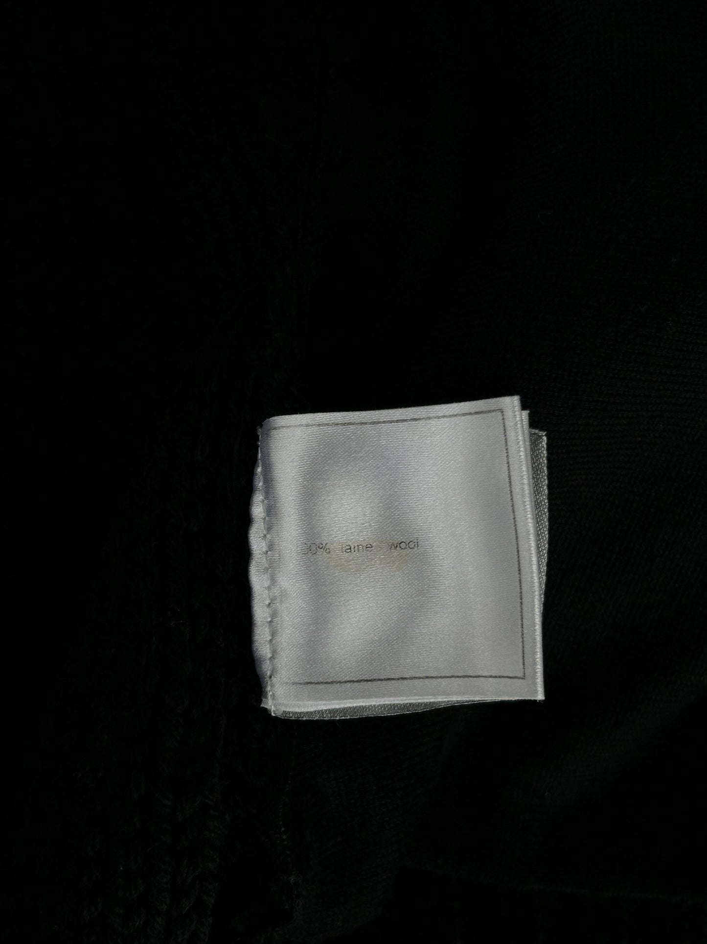 Chanel Black & White CC Logo Women's Zip Up Knít Cardigan
