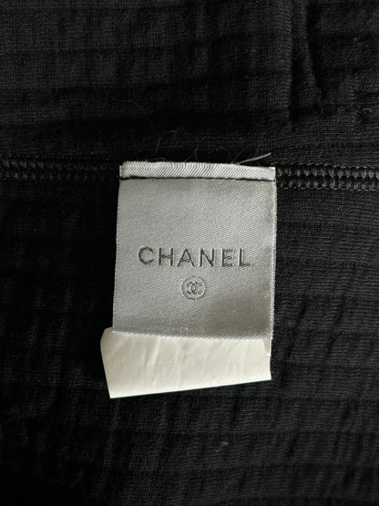 Chanel Black Shearling Women's Zip Up Hoodie