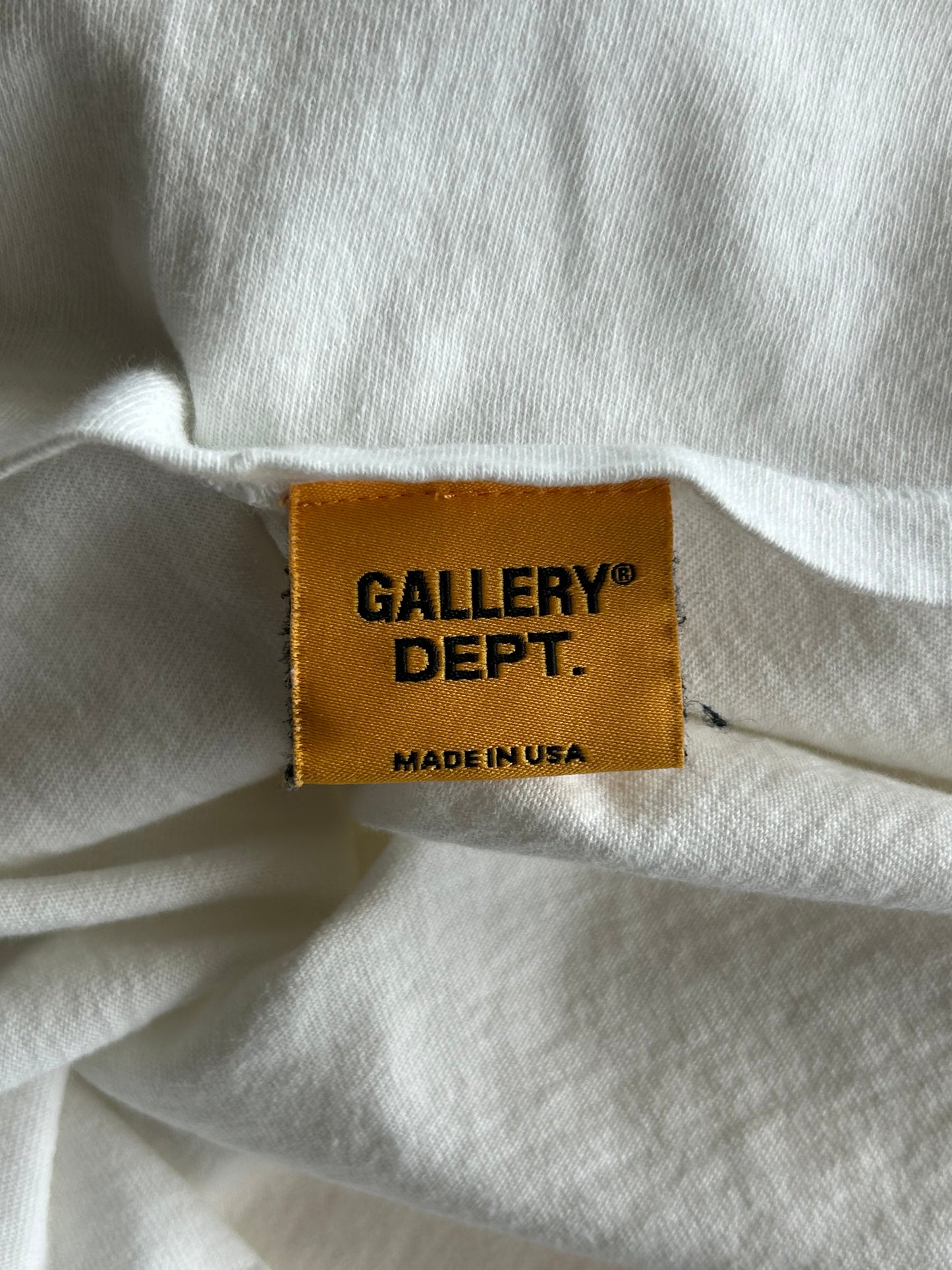 Gallery Dept White License Plate T-Shirt