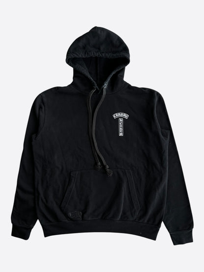 Chrome Hearts Black & White T-Bar Logo Hoodie
