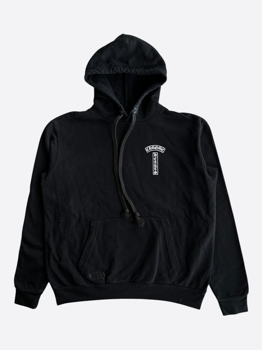 Chrome Hearts Black & White T-Bar Logo Hoodie