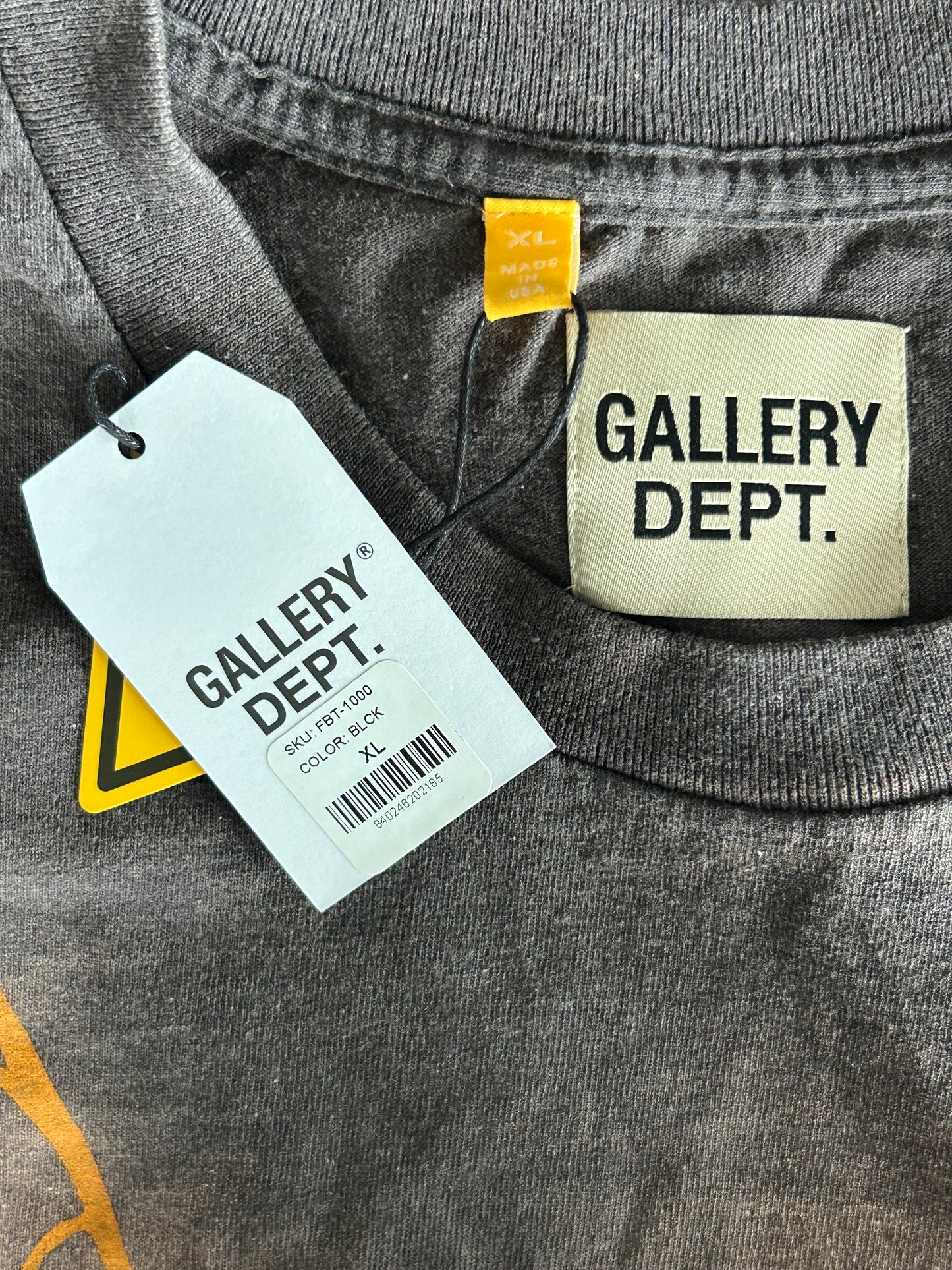 Gallery Dept Black Big Flying Brain T-Shirt