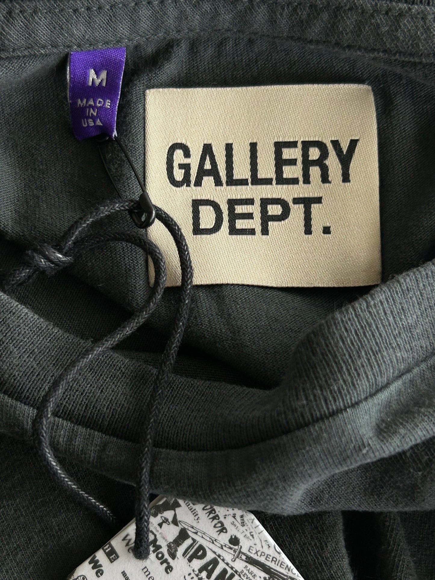 Gallery Dept Faded Black & Yellow ATK Logo T-Shirt