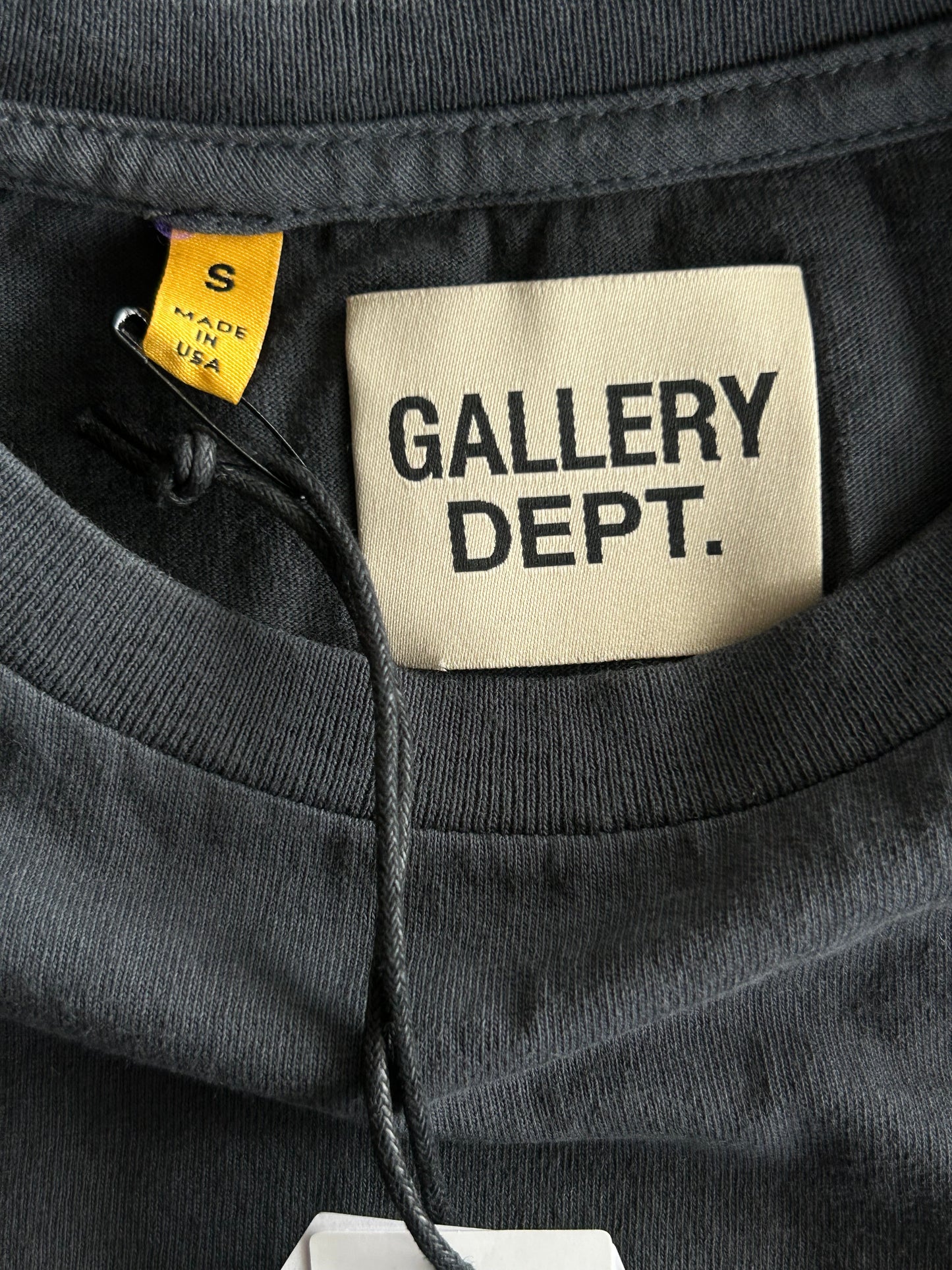 Gallery Dept Faded Black & Yellow Student Coach Reversible Logo T-Shirt