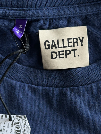 Gallery Dept Blue & Orange Tokyo Glitter Logo T-Shirt