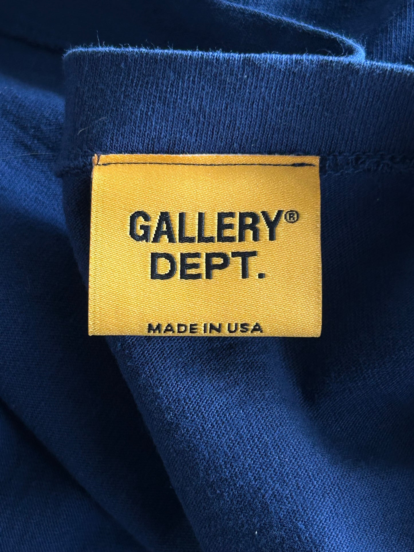 Gallery Dept Blue & Orange Tokyo Glitter Logo T-Shirt