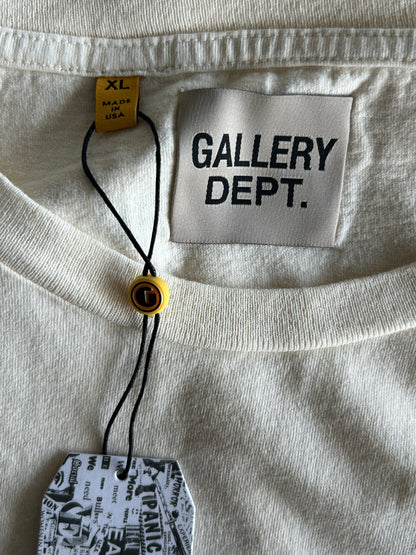 Gallery Dept Cream & Black Gym T-Shirt