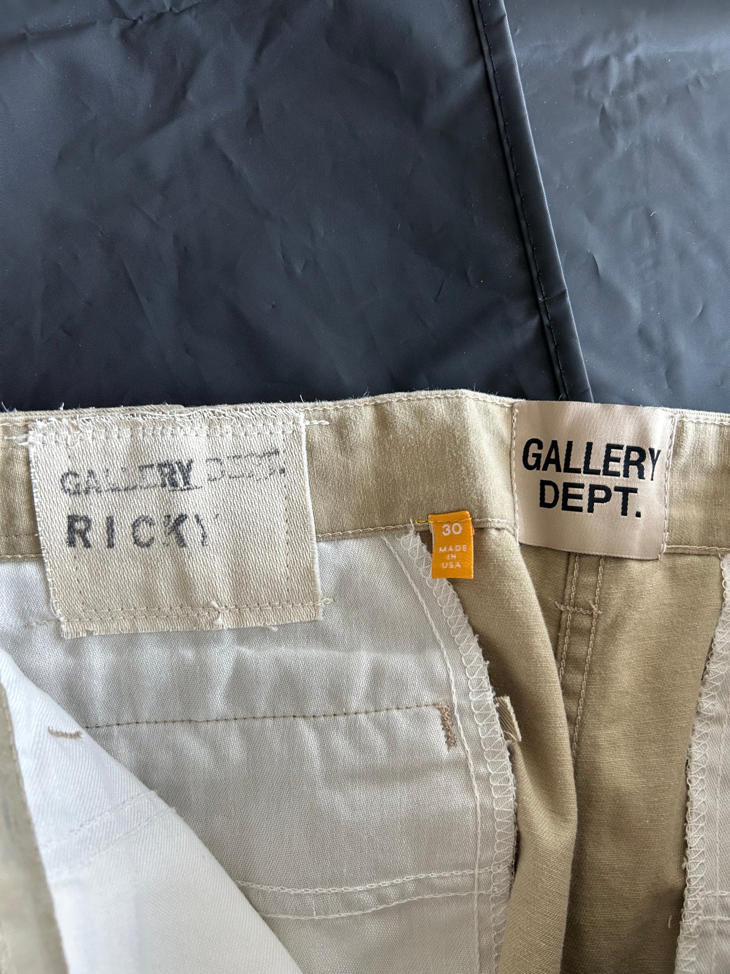 Gallery Dept Beige Paint Splatter Workshop Shorts