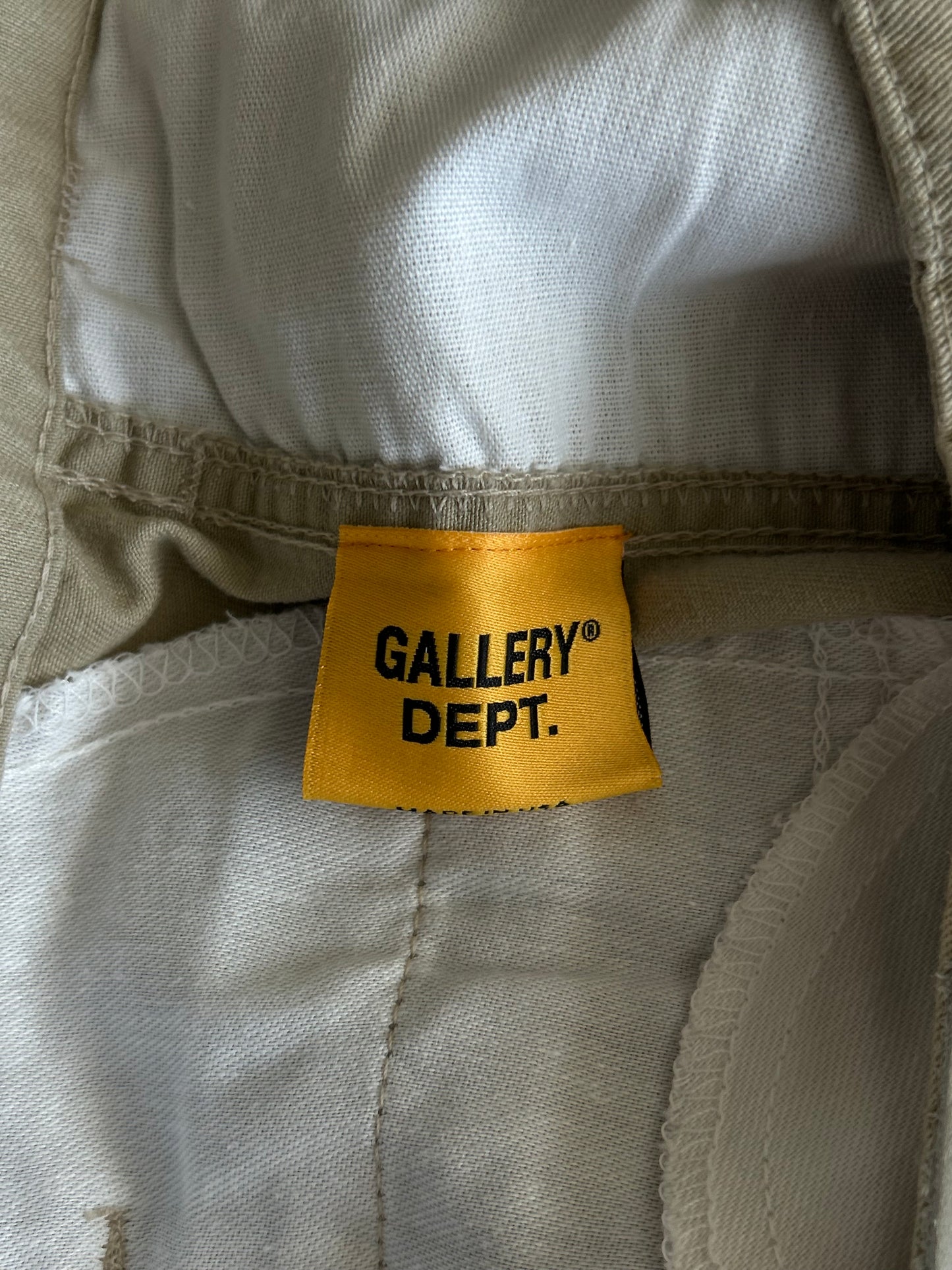 Gallery Dept Beige Paint Splatter Workshop Shorts