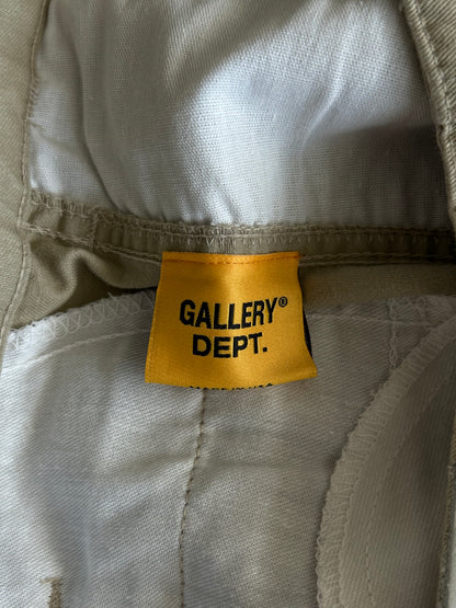Gallery Dept Beige Paint Splatter Workshop Shorts