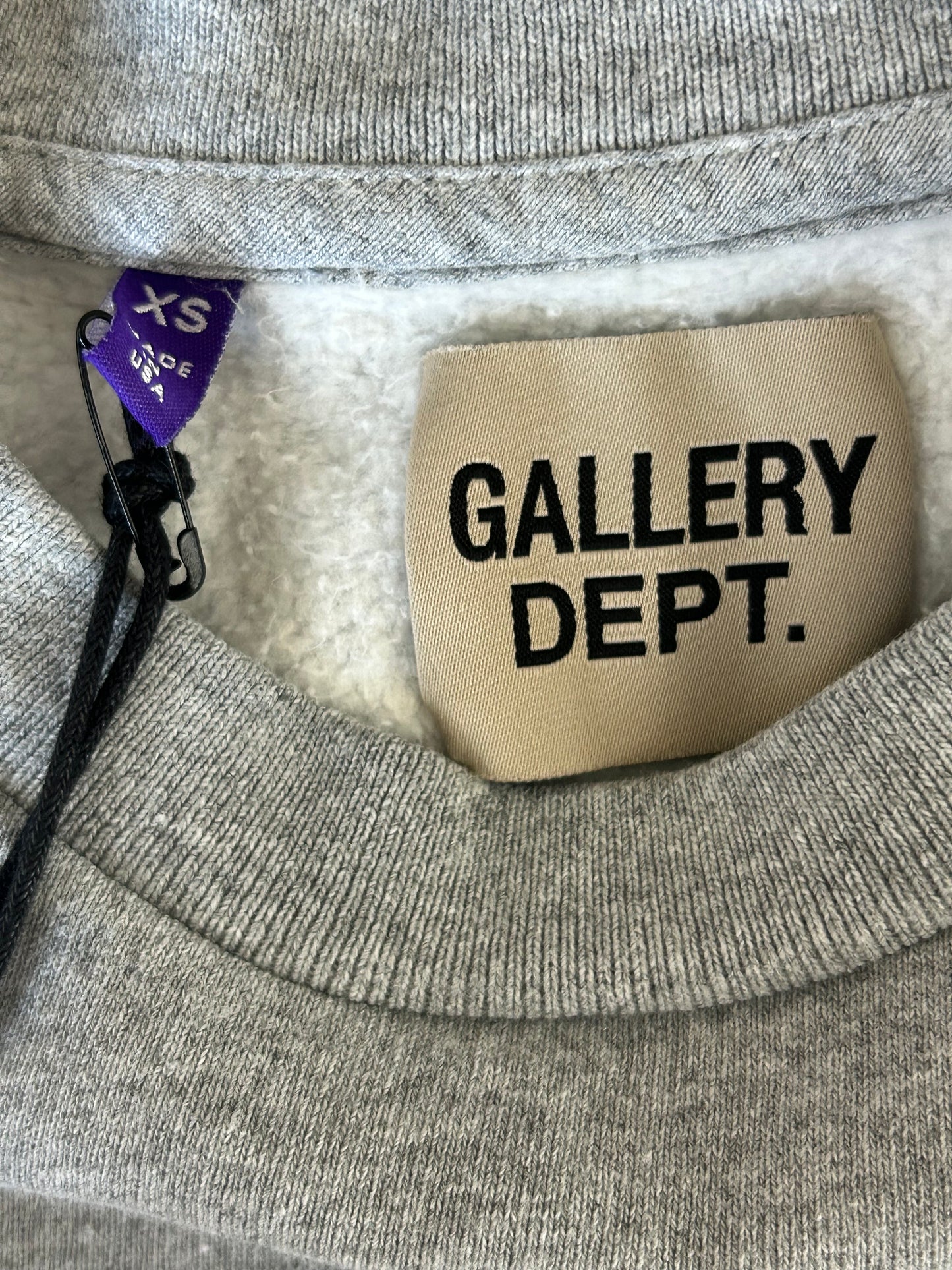 Gallery Dept Grey & Black Property Logo Sweater