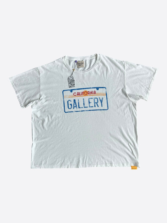 Gallery Dept White License Plate T-Shirt