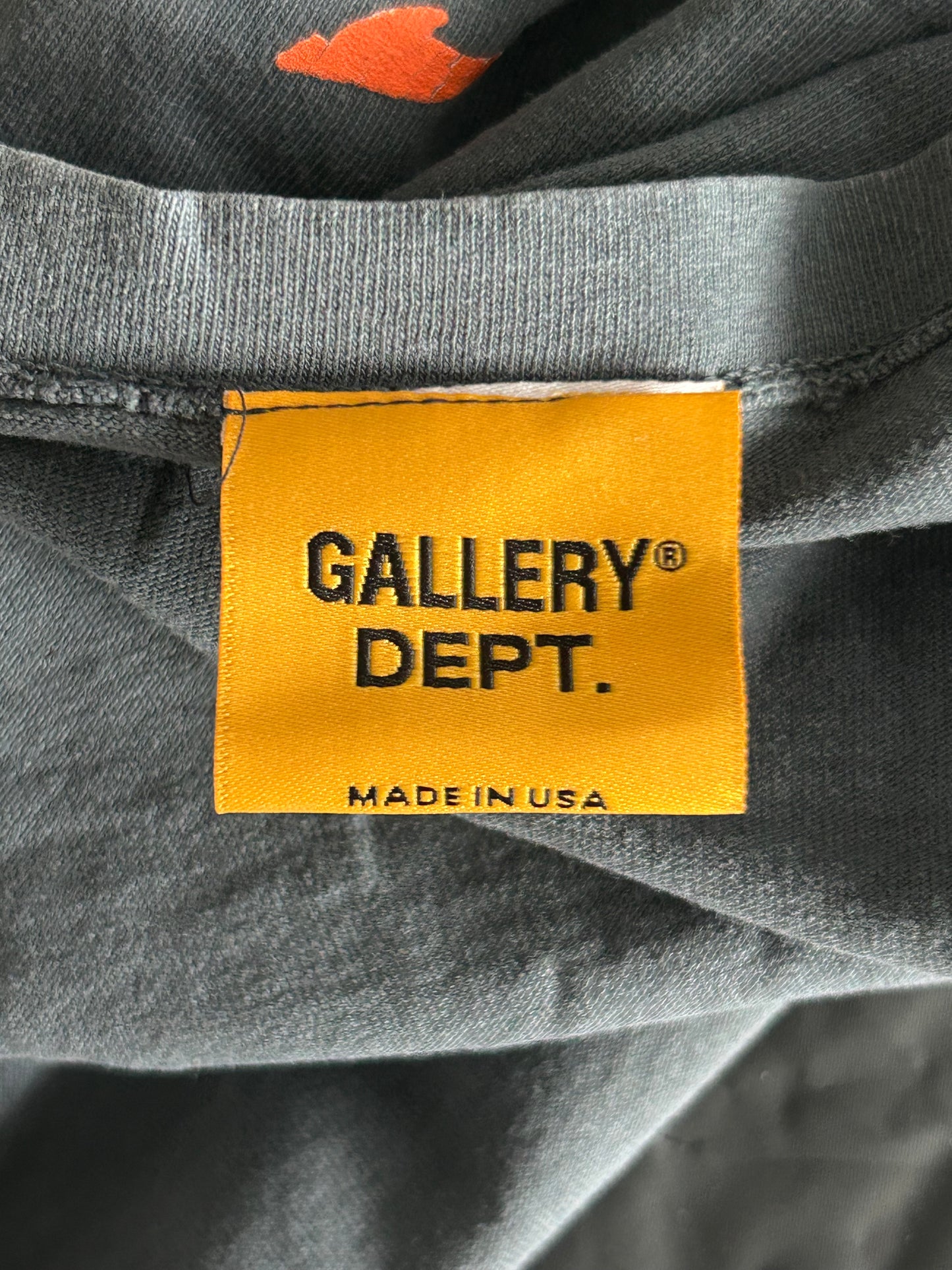 Gallery Dept Vintage Black Skeleton Beach Glitter Logo T-Shirt