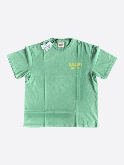 Gallery Dept Vintage Green & Yellow Souvenir Logo T-Shirt