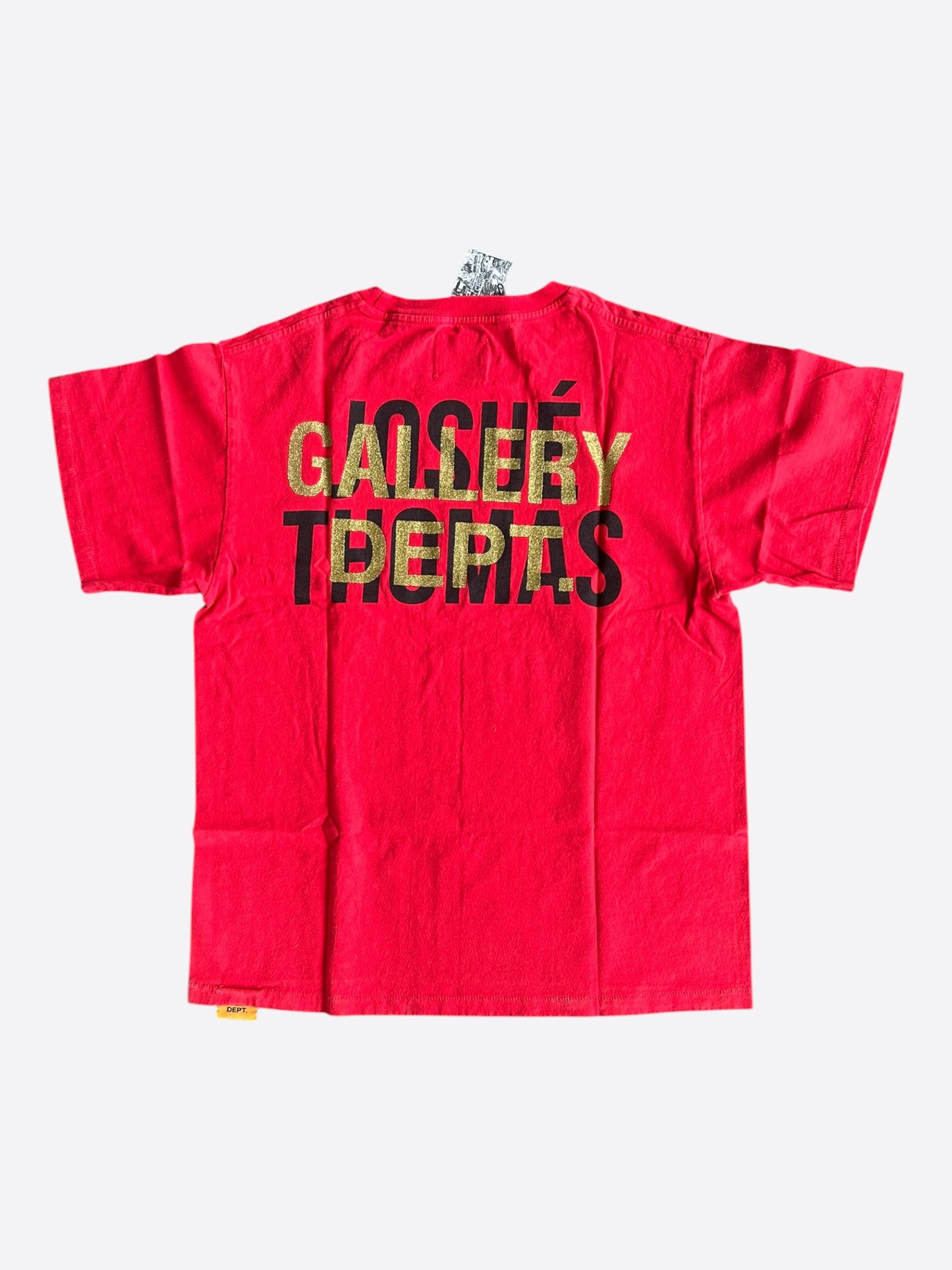 Gallery Dept Red & Black Everlast Glitter Logo T-Shirt