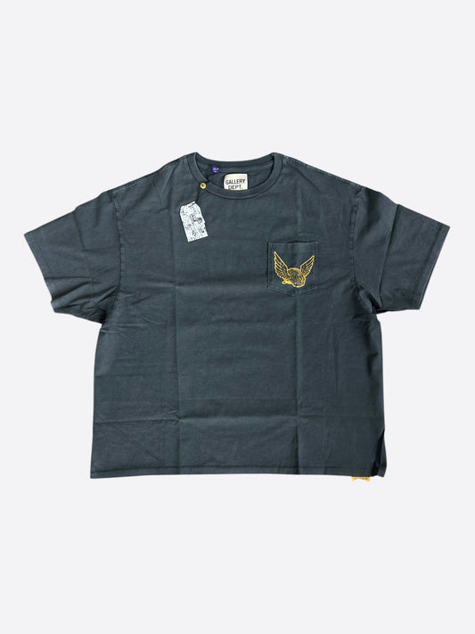 Gallery Dept Vintage Black Flying Brain Pocket T-Shirt
