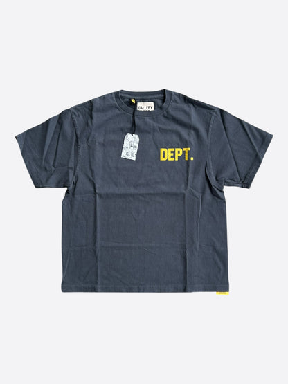 Gallery Dept Faded Black & Yellow Student Coach Reversible Logo T-Shirt