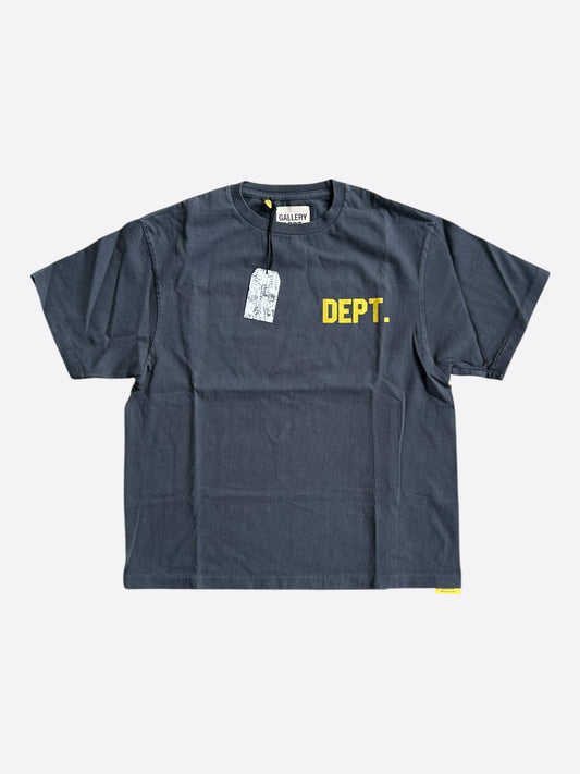 Gallery Dept Faded Black & Yellow Student Coach Reversible Logo T-Shirt