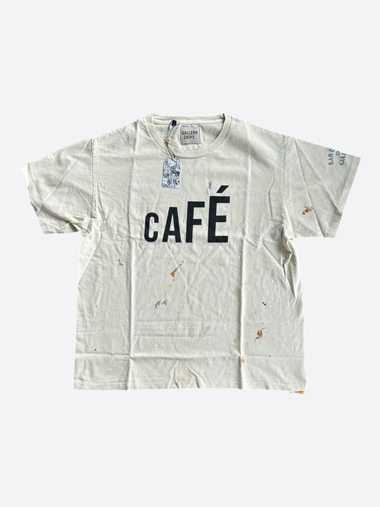 Gallery Dept Antique White & Black Cafe Bistro Logo T-Shirt