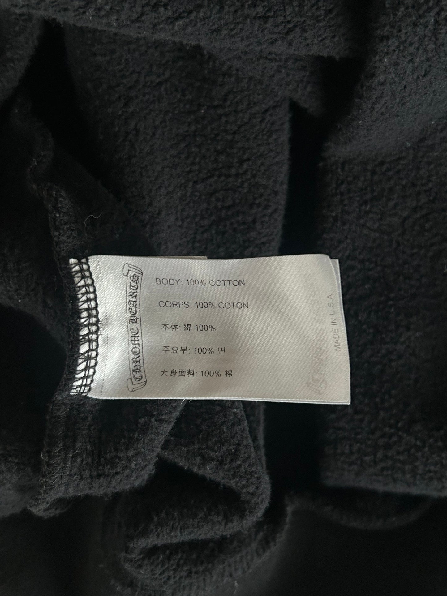 Chrome Hearts Black & White Horseshoe Logo Sweater