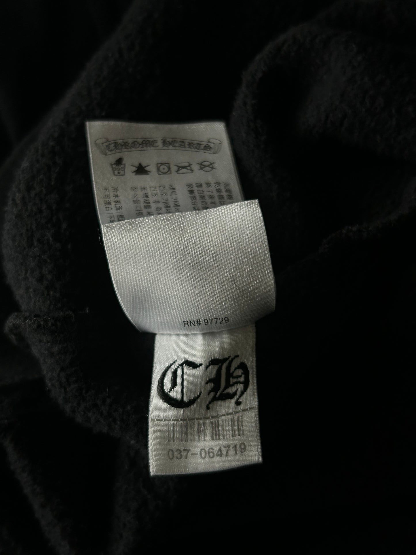 Chrome Hearts Black & White Horseshoe Logo Sweater