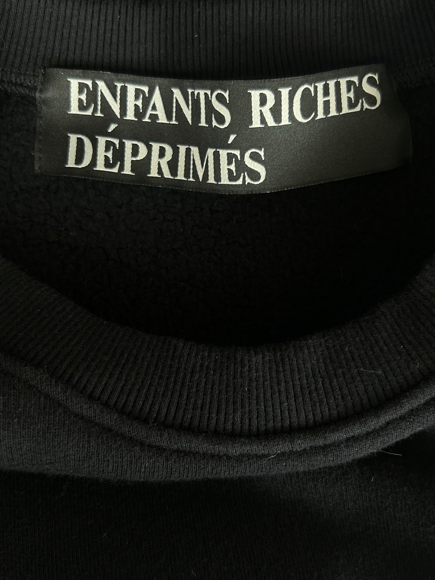 Enfants Riches Deprimes Black & White Classic Logo Sweater