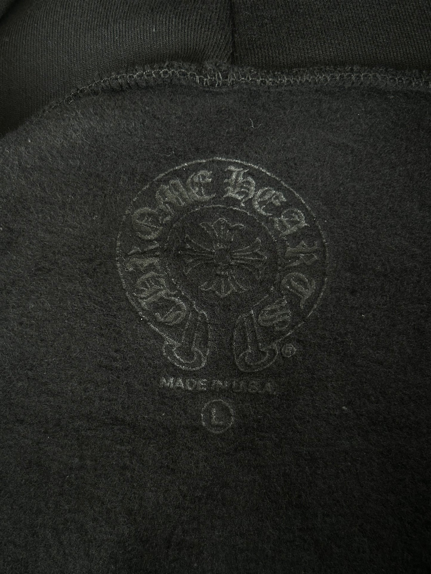 Chrome Hearts Black & Olive Script Zip Up Hoodie