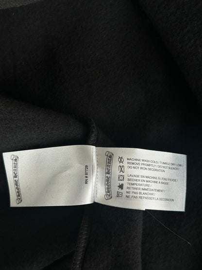 Chrome Hearts Black & Olive Script Zip Up Hoodie