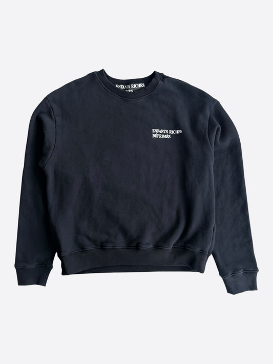 Enfants Riches Deprimes Black & White Classic Logo Sweater