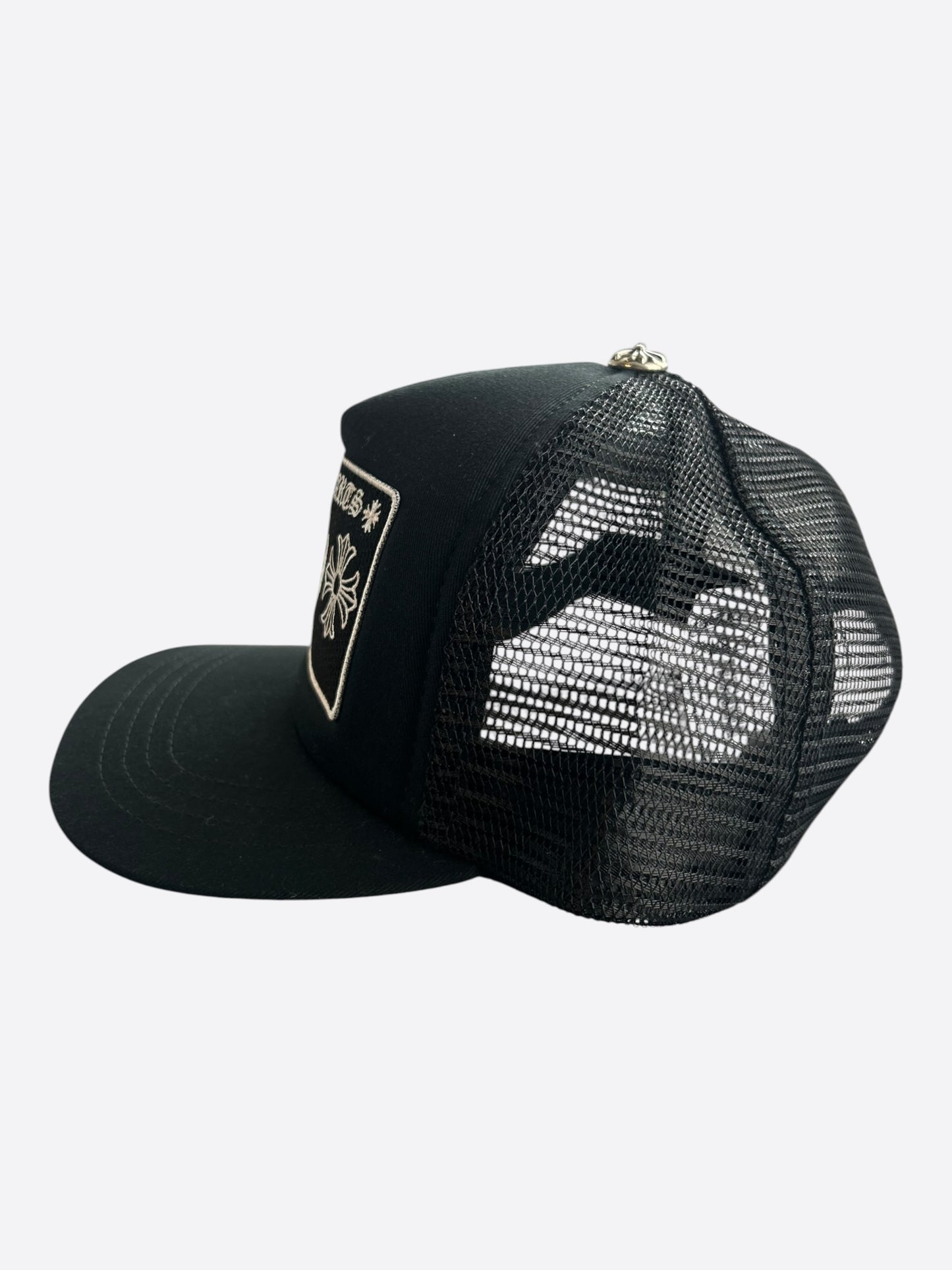 Chrome Hearts Black & White Malibu Trucker Hat
