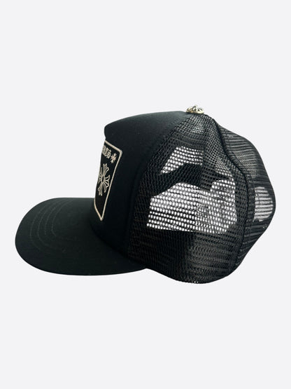 Chrome Hearts Black & White Malibu Trucker Hat