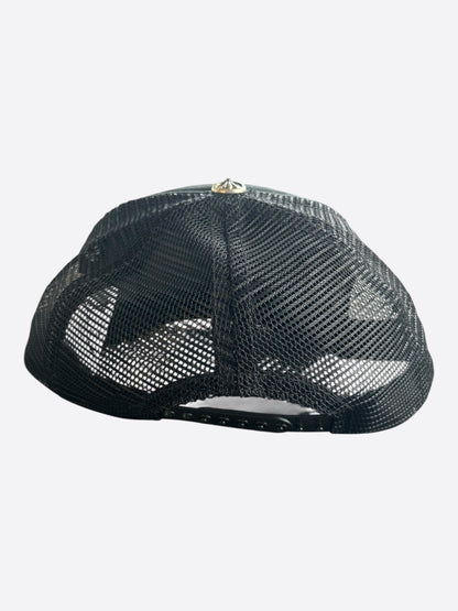 Chrome Hearts Black & White Malibu Trucker Hat