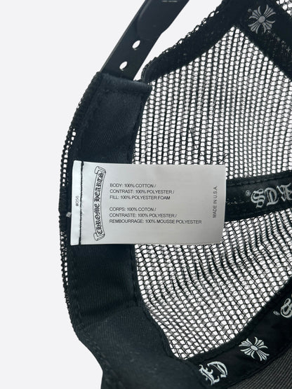 Chrome Hearts Black & White Malibu Trucker Hat