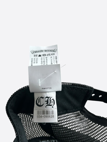 Chrome Hearts Black & White Malibu Trucker Hat
